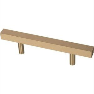 NEW Square Bar 3 in. Gold Champagne Bronze Cabinet Pull 10-Pack